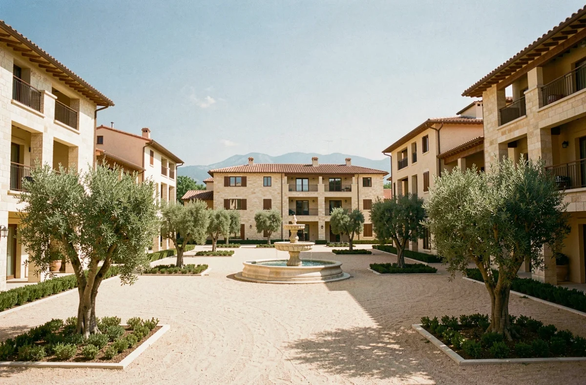 Résidence de copropriété méditerranéenne en Provence-Alpes-Côte d'Azur représentant les meilleurs syndics de la région